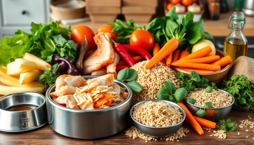 Balanced diet for dogs